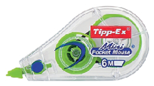 Correctieroller Tipp-ex mini pocket mouse 5mmx6m display à 30 +10 stuks gratis