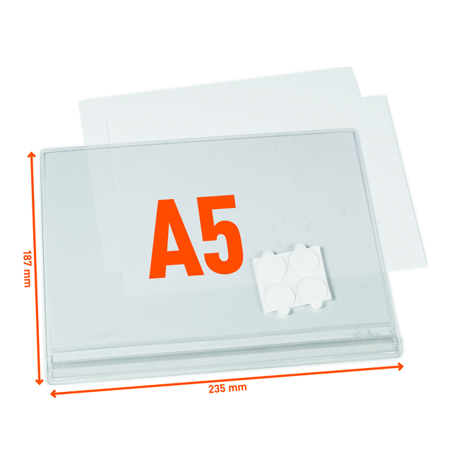A5, plastic, wallet, document holder, transparent