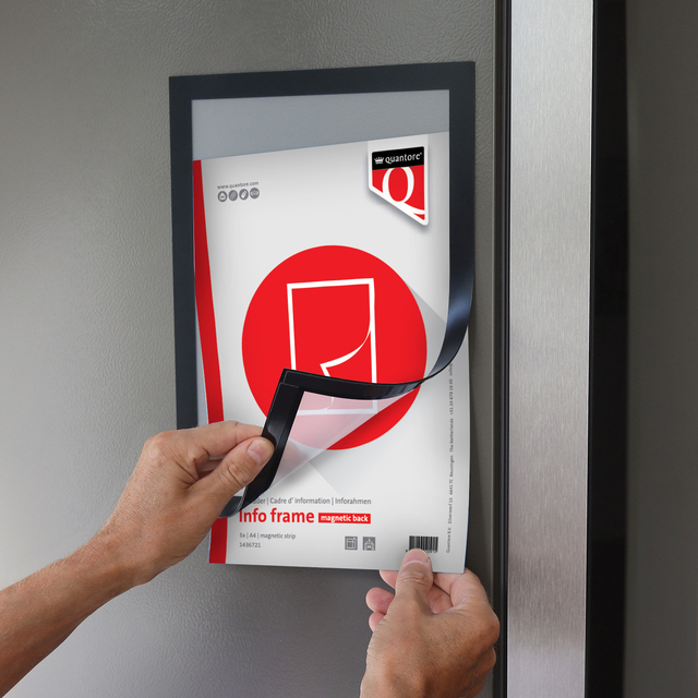 magnetische strip, etiket, frame, info frame, signage