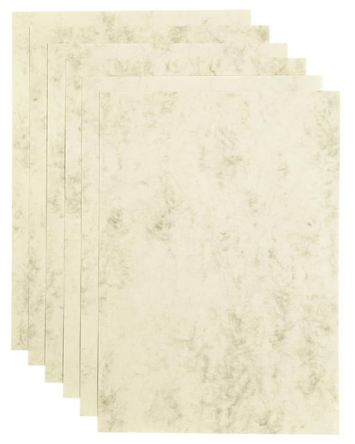 Kopieerpapier Papicolor A4 90gr 12vel marble ivoor