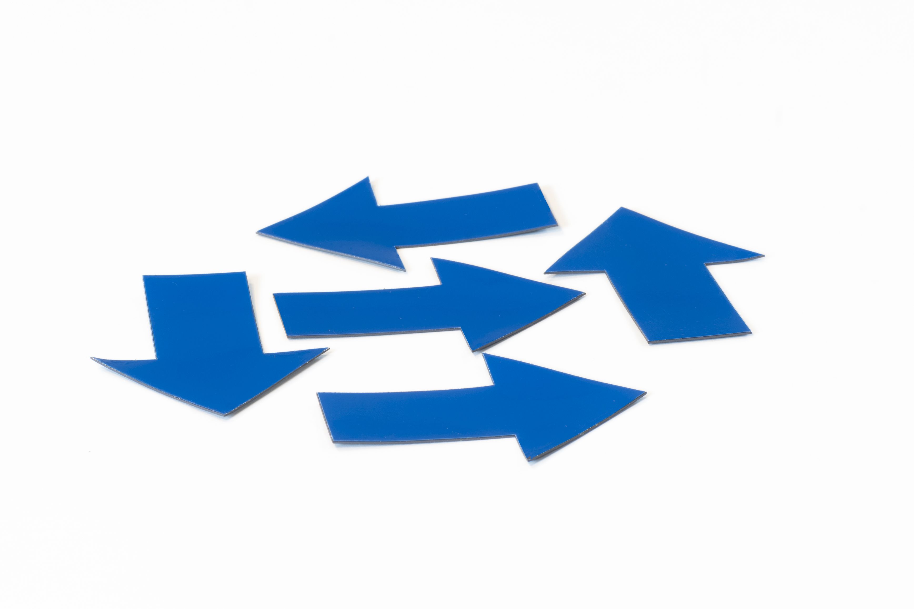 Symbool Pijl blauw, set van 5 stuks - 40x60 mm | 14034.463