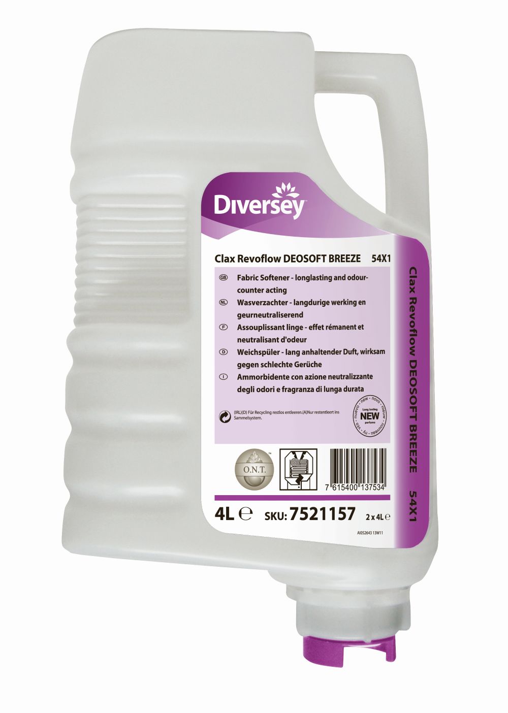 Diversey Clax Revoflow Deosoft Breeze 54x1 doos 2x4ltr