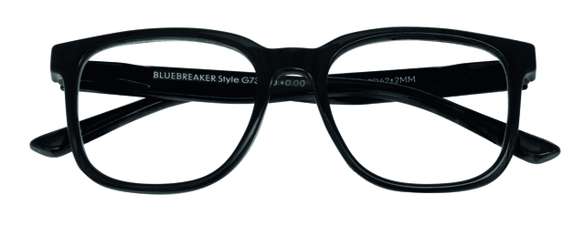 glases, bril, zwart, plastic, montuur
