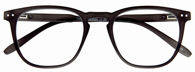 bril, horizontale frames, kunststof montuur, zwarte bril, klinke kunststof