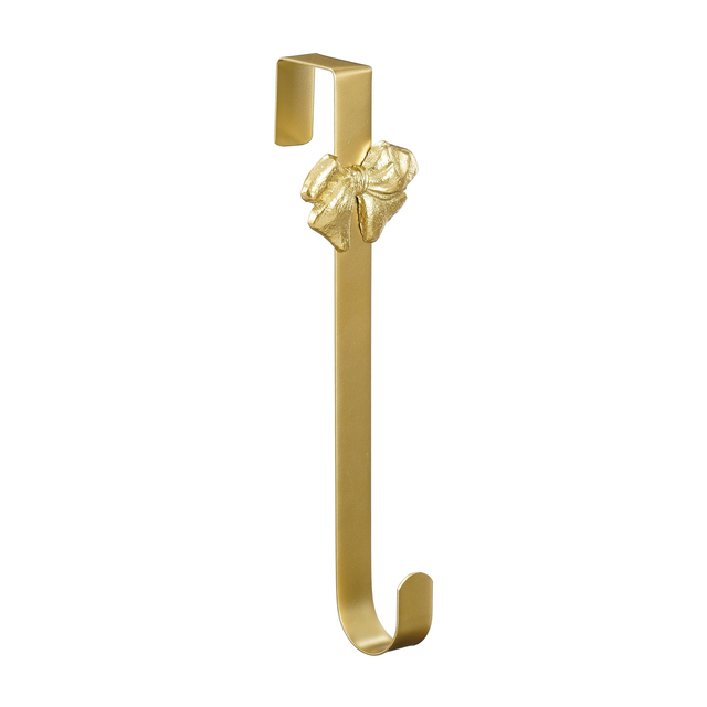 hanger, haak, goud, strik, metaal