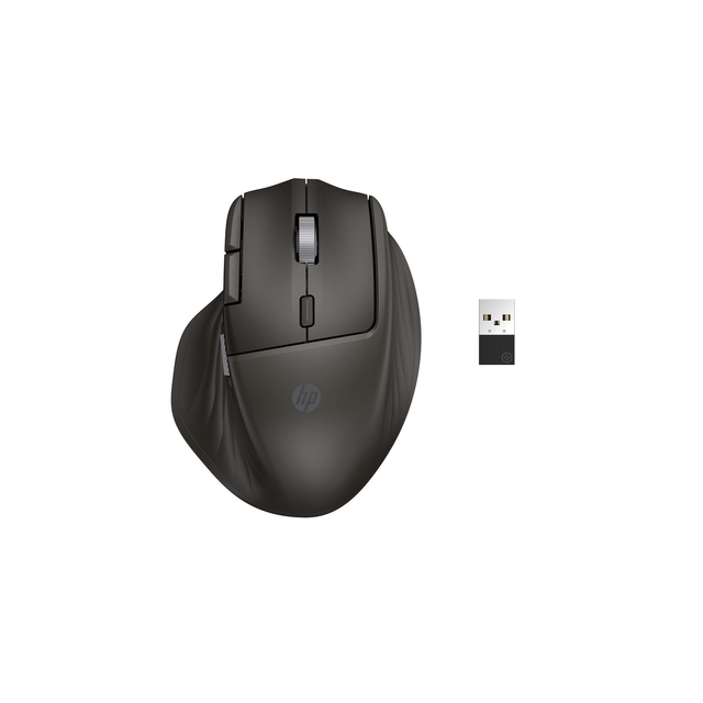 muis, draadloze muis, ergonomische, silverkleur, USB ontvanger