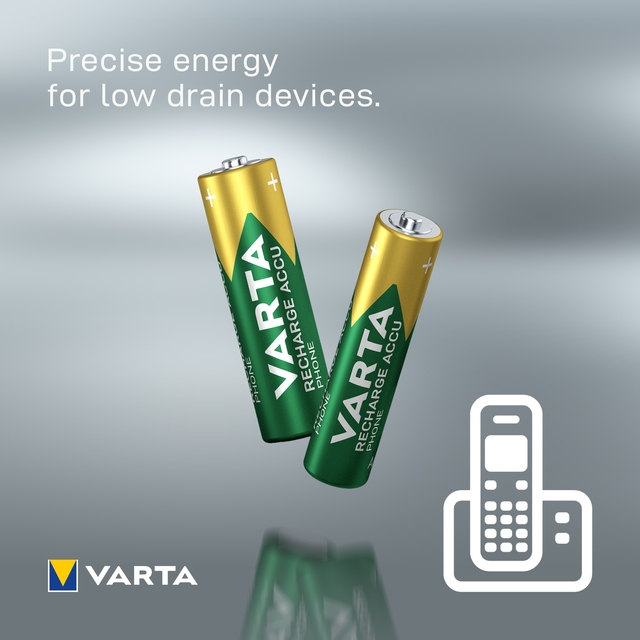 batterij, AA, oplaadbaar, VARTA, groen-geel
