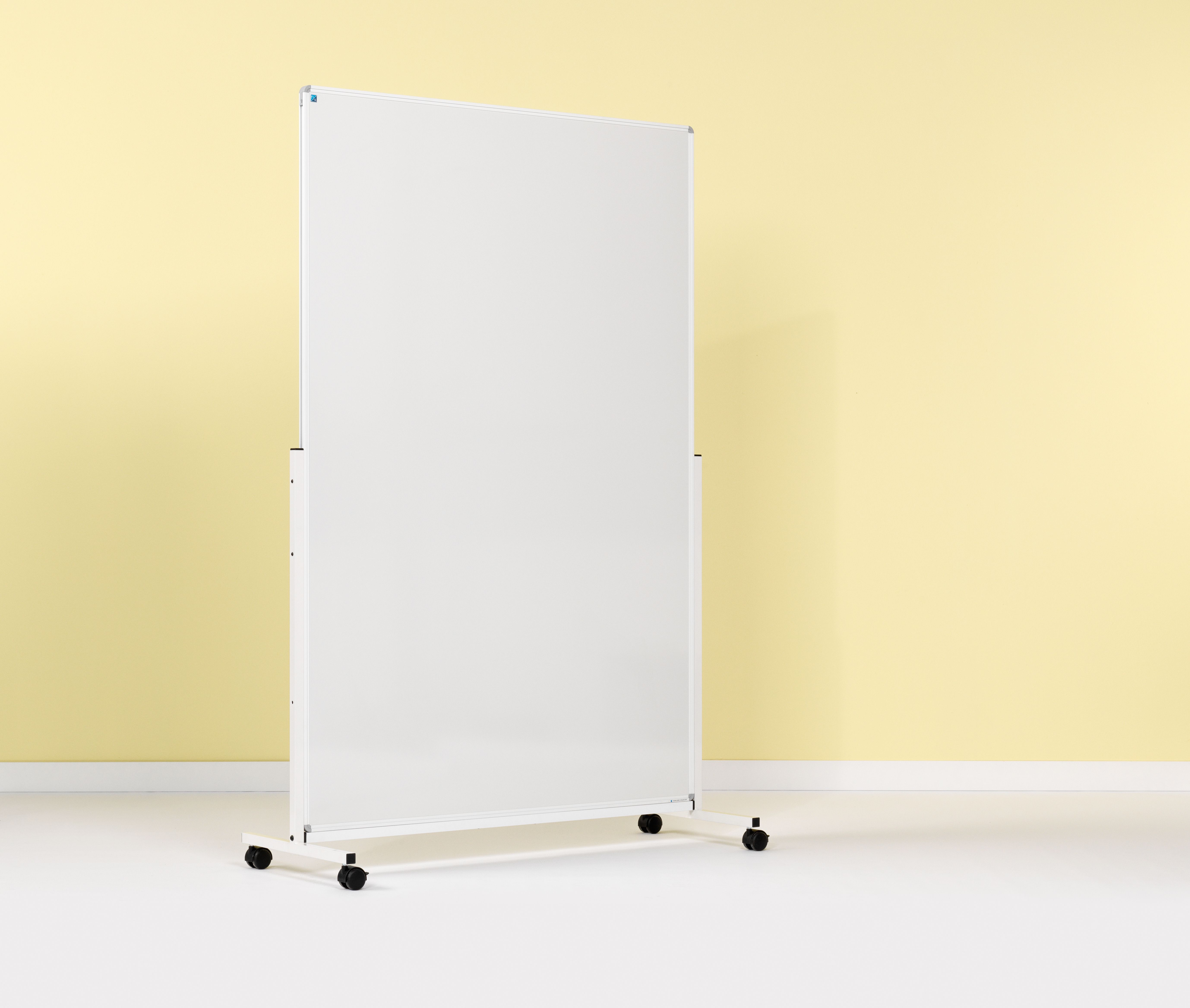 Smit Visual mobiel whiteboard, emailstaal wit - 180x120 cm