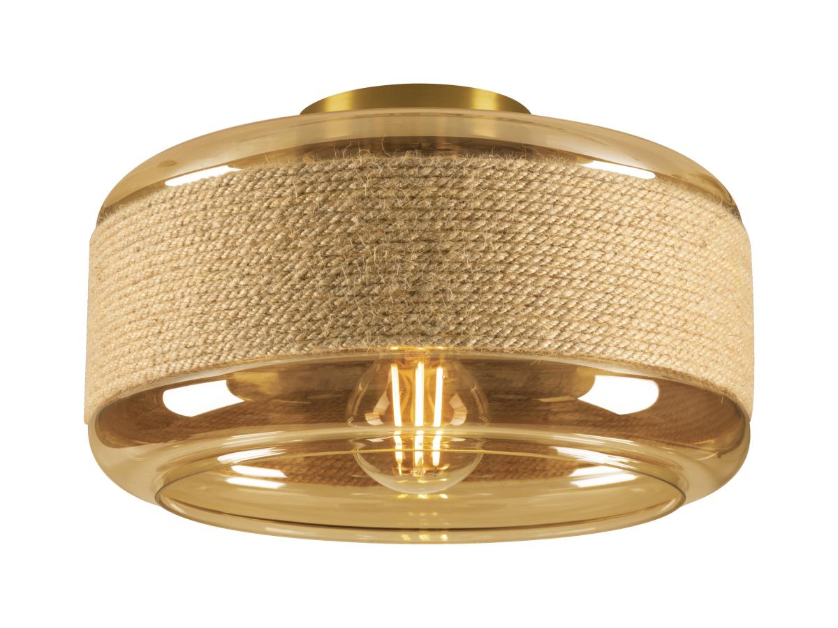 plafondlamp,  houten,  goud,  industrieel,  draadlamp
