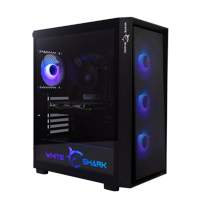 desktop, gaming pc, mid tower, black case, rgb cooling