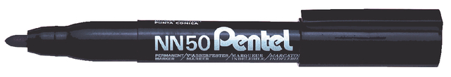 Viltstift Pentel NN50 rond 1.3-3mm zwart