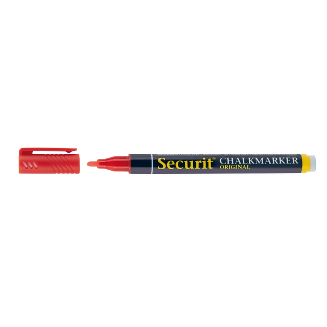 krijtmarker, chalkmarker, marker, rood punt, viltstift