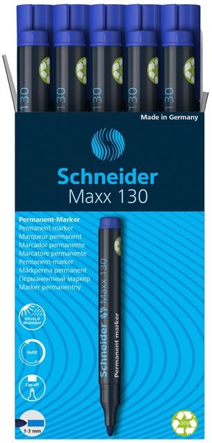 permanent marker, marker, blue, refill, pack of 6