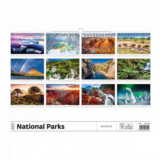 landschap, nationaal park, fotokalender, reizen, natuur