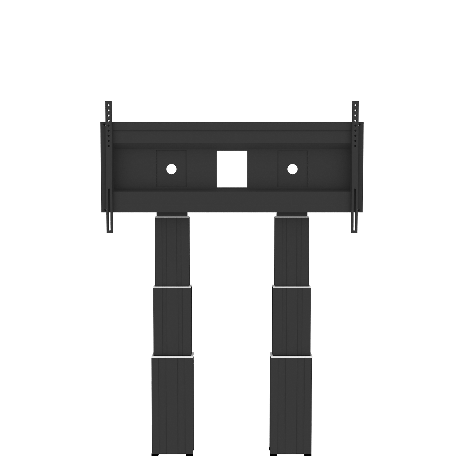 Elektrisch in hoogte verstelbare heavy duty XL monitor muurbeugel met 70 cm slag