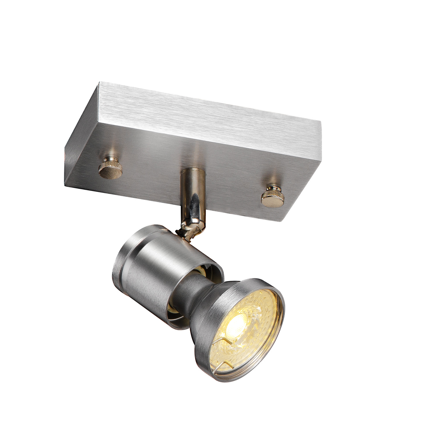 ASTO 1 alu geborsteld 1xGU10