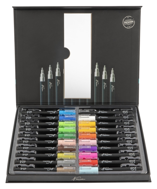 Acrylmarker Nassau set à 20 kleuren
