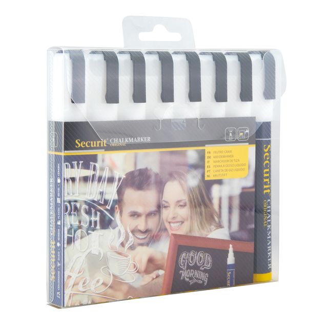 kaarthouder, krijtmarker, magnetisch, set, merk: securit