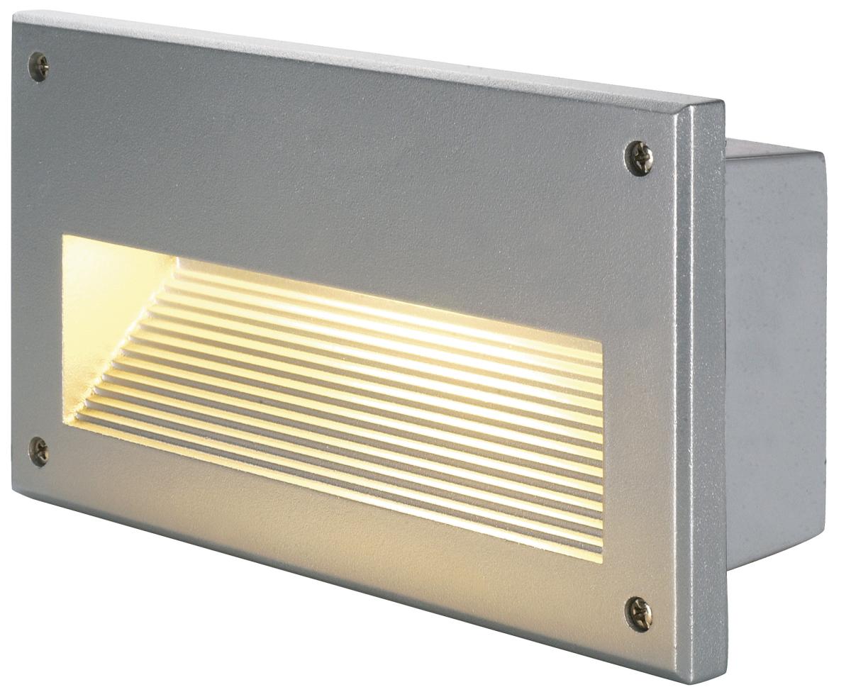 inbouwlamp, wandschakelaar, grijs, led-strip, gemonteerd