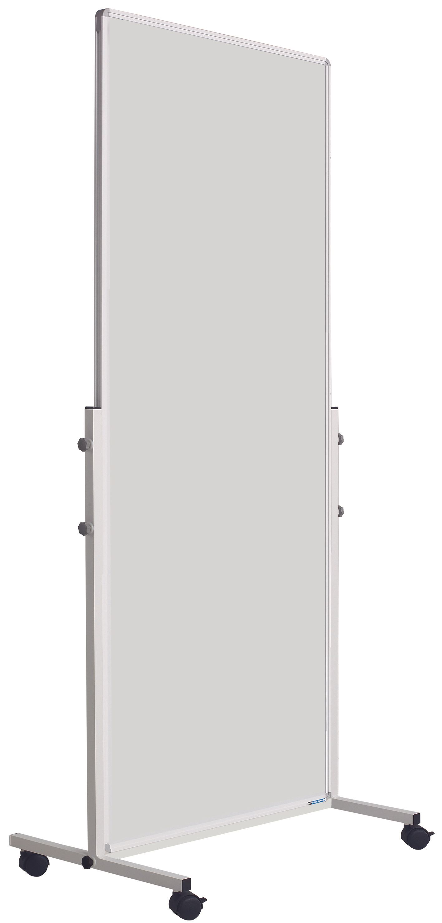 Smit Visual mobiel whiteboard, gelakt staal wit - 180x75 cm