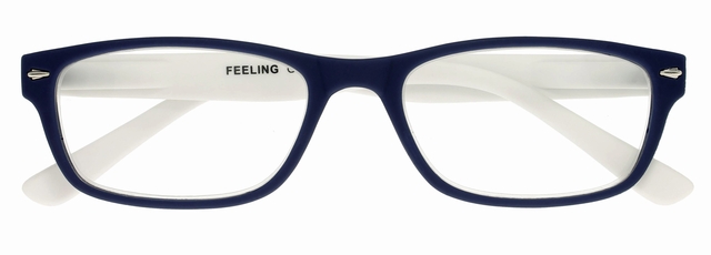 bril, brilmontuur, oogbescherming, kleur-blauw, plastic montuur