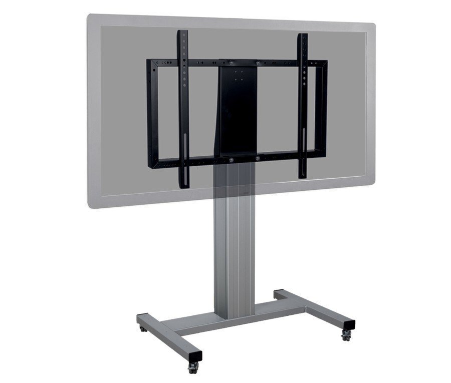 Verrijdbare, vaste TV standaard 125 cm voor 42 tot 100 inch schermen met H-onderstel