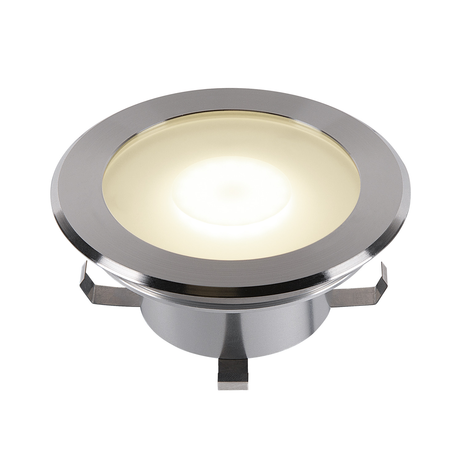 DASAR FLAT 120 roestvrij staal 1xLED 3000K