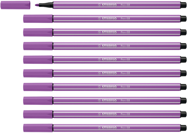Viltstift STABILO Pen 68/60 medium vergrijsd violet