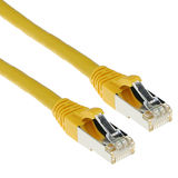 ACT Gele 25 meter SFTP CAT6A patchkabel snagless met RJ45 connectoren