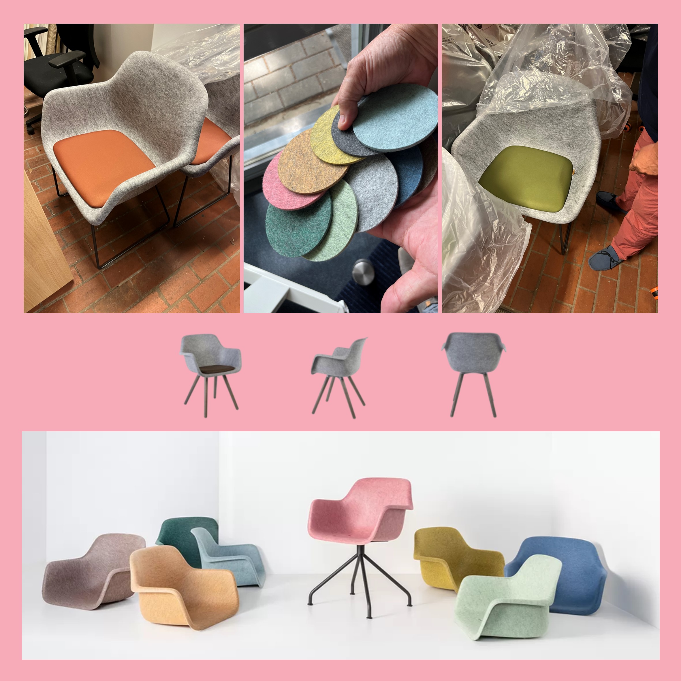 Innovatieve duurzaamheid en het verhaal achter de Felt stoel. Innovatieve duurzaamheid en het verhaal achter de Felt stoel.