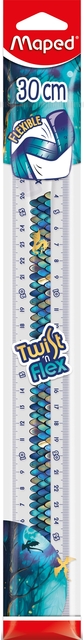 Liniaal Maped Twist 'n Flex Dragon 30cm blauw