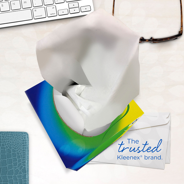 Facial tissues Kleenex kubus 3-laags 56stuks wit 8825