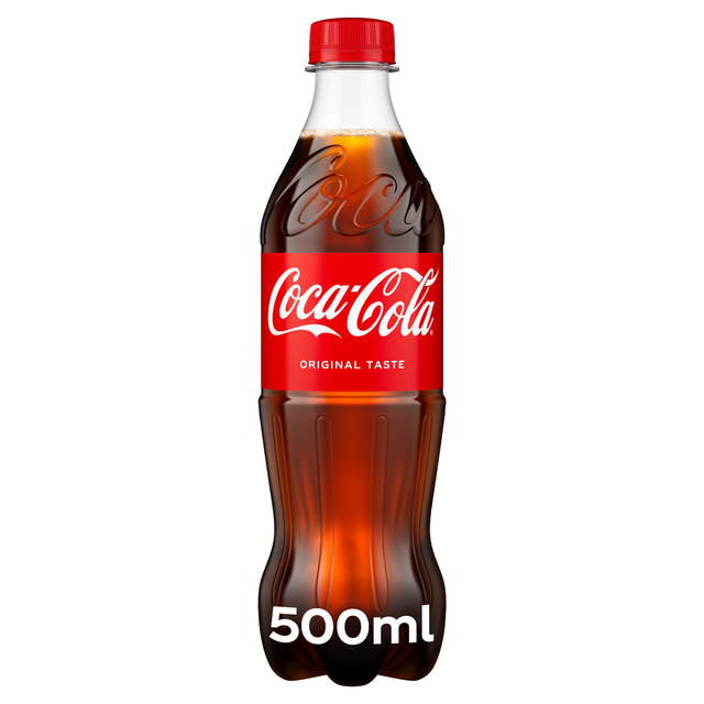 cola, druppels, plasticfles, 500ml, frisdrank