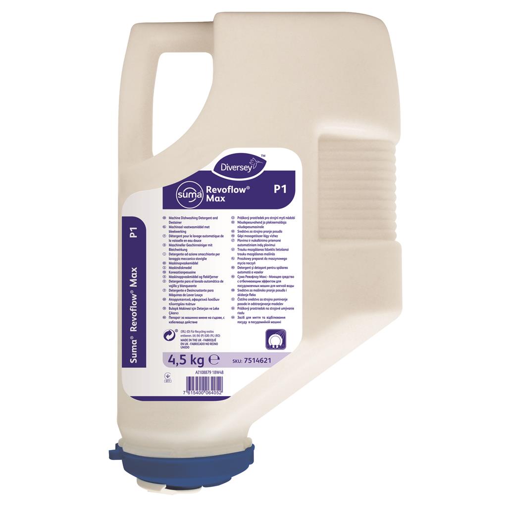 Diversey Suma Revoflow Max P1 Vaatwasmiddel doos 3x45kg