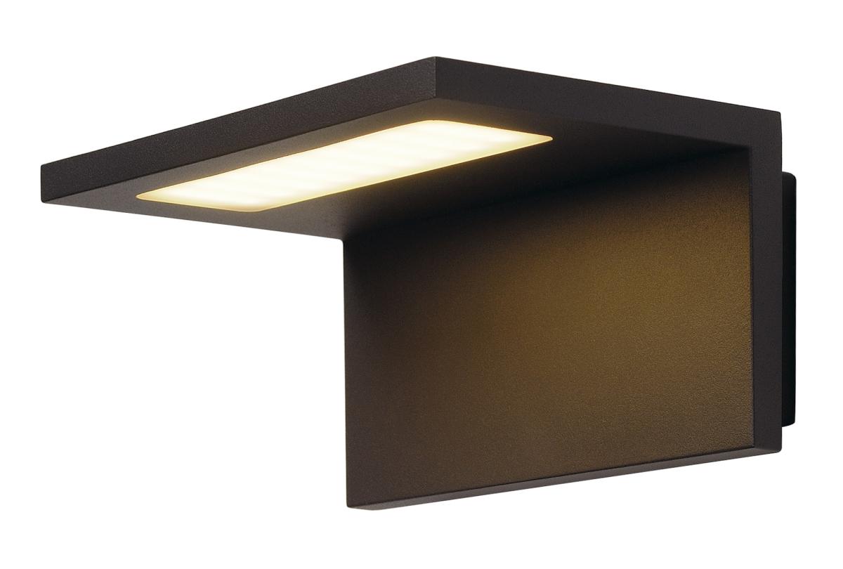 buitenlamp, wandlamp, LED, bruin, hoofdlicht