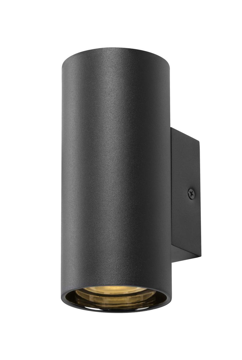 wandlamp, buitenlamp, muurbevestigd, zwart, spotlight