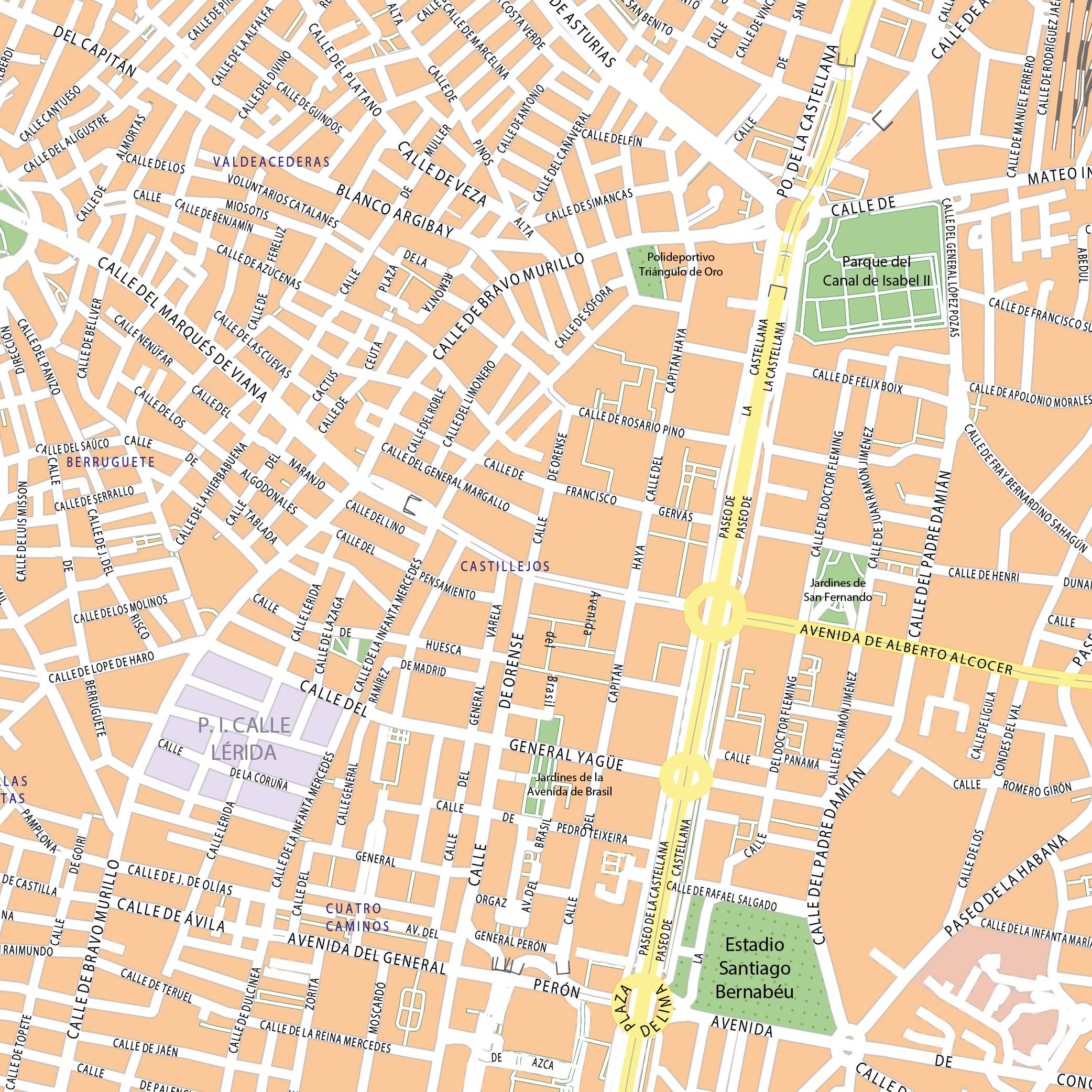 Landkaart whiteboard Softline profiel 8mm, Madrid - 110x110 cm