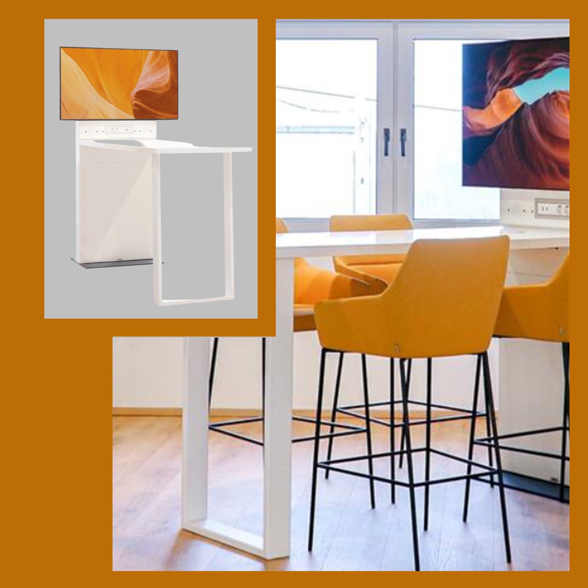 Een slanke, eigentijdse aanvulling op je vergaderruimte die niet alleen functioneel is, maar ook een visueel statement maakt.  Een slanke, eigentijdse aanvulling op je vergaderruimte die niet alleen functioneel is, maar ook een visueel statement maakt.