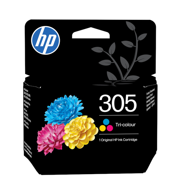 inktcartridge, HP, kleurentaakt, driekleur, zwarte cartridge