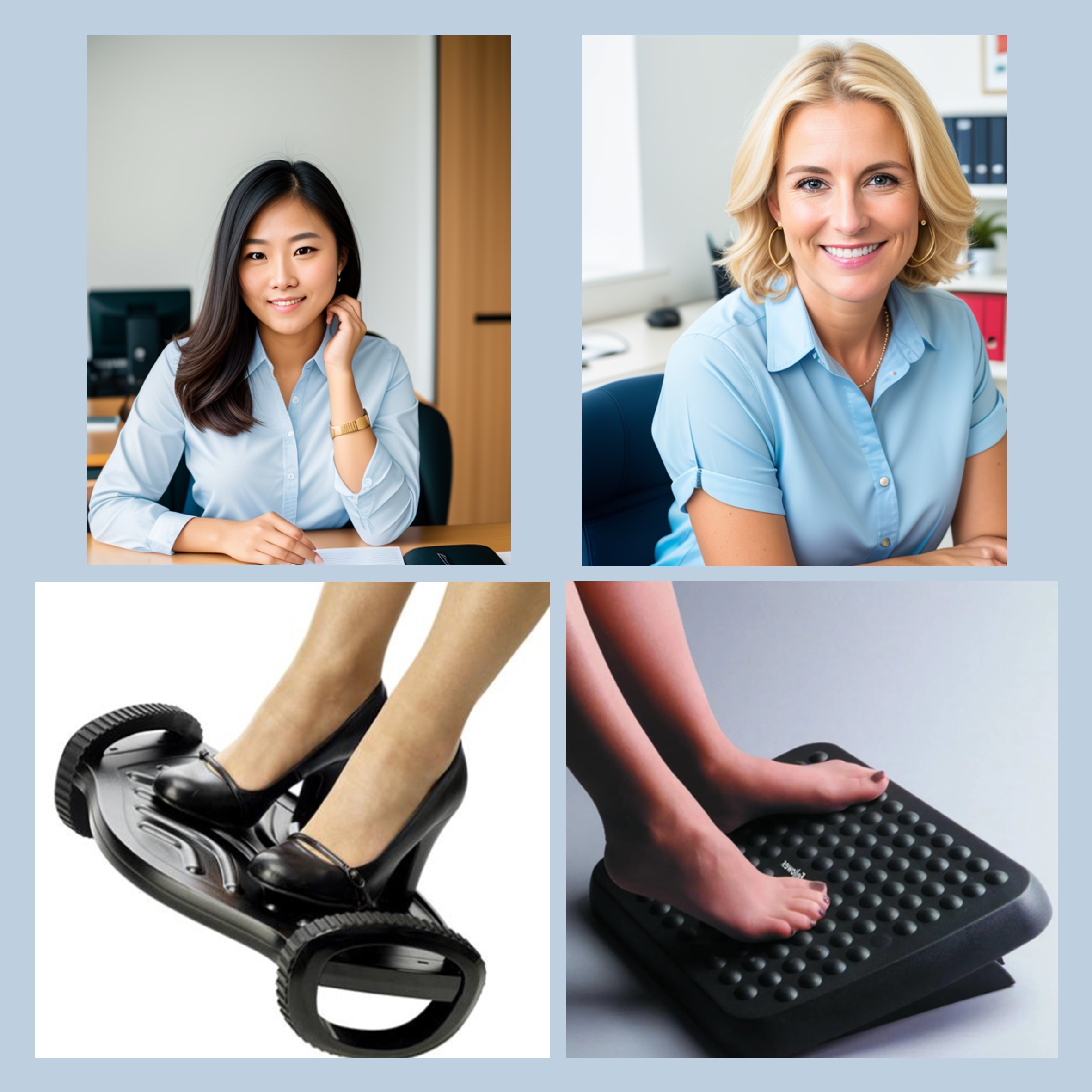 Voetensteunen zijn niet alleen een zegen voor onze voeten, maar ook voor onze houding Voetensteunen zijn niet alleen een zegen voor onze voeten, maar ook voor onze houding