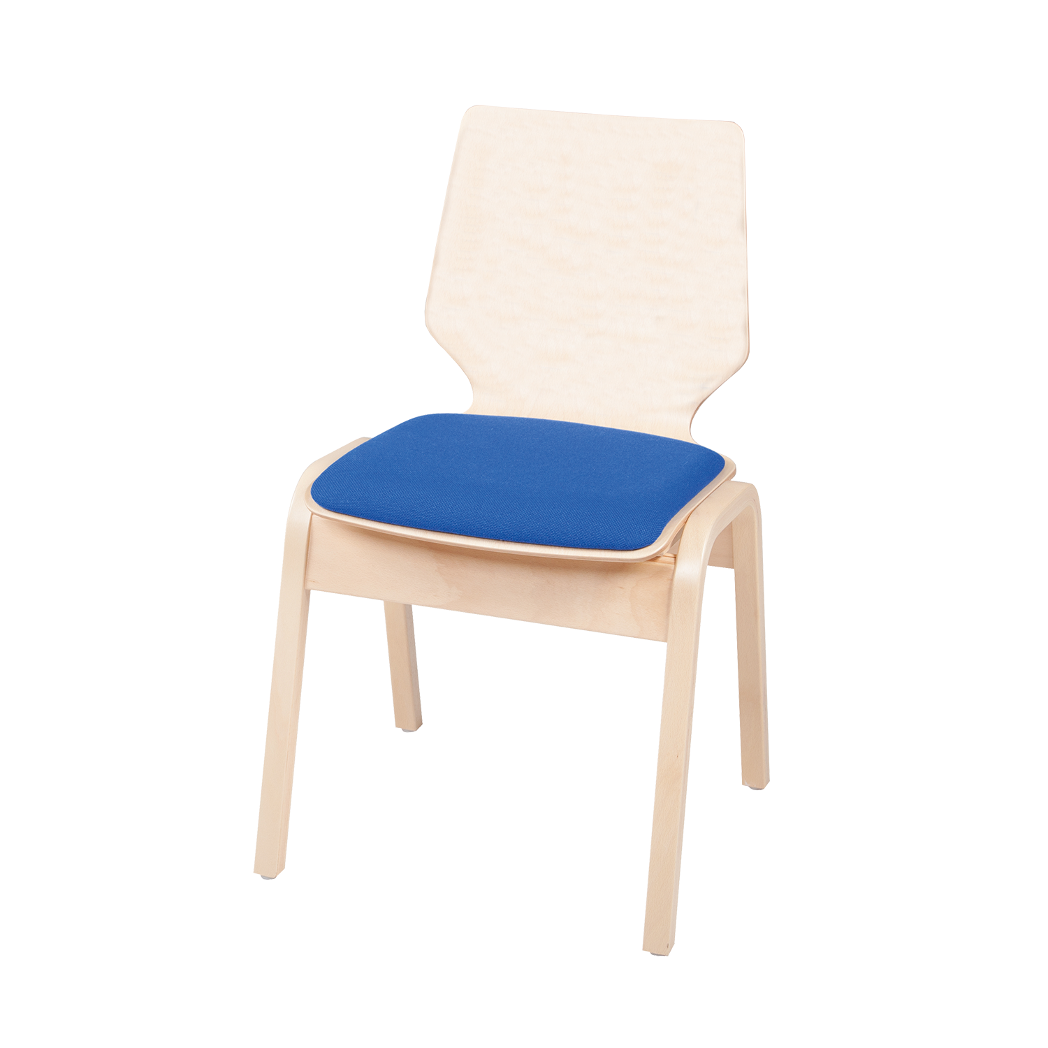 Moritz stapelbare stoel met multiplex frame