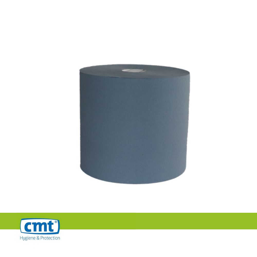 CMT Poetsrol Industrie Recycled 2lgs 380m Blauw pak 2rol