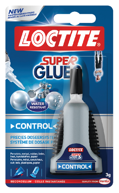 Secondelijm Loctite Control tube 3gram op blister