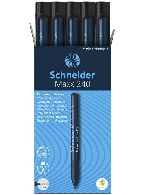 permanent marker, marker, pen, blauw, Schneider Maxx 240