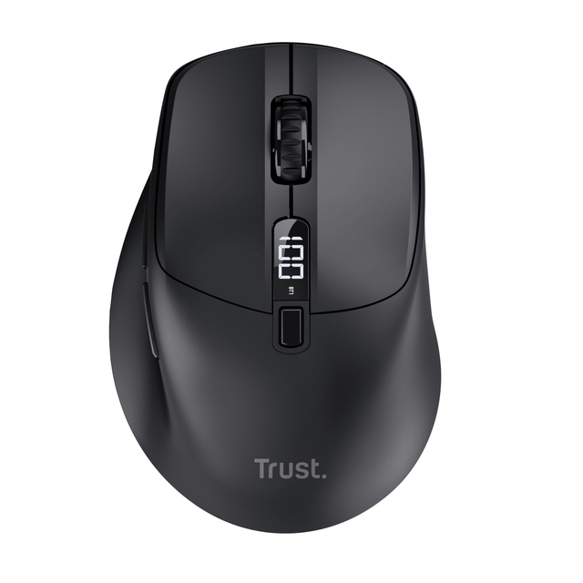 computer-mouse, wireless-mouse, ergonomic, black, scroll-wheel
