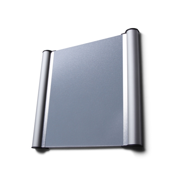 deurbordje, aluminium, zilvergrijs, onbedrukt