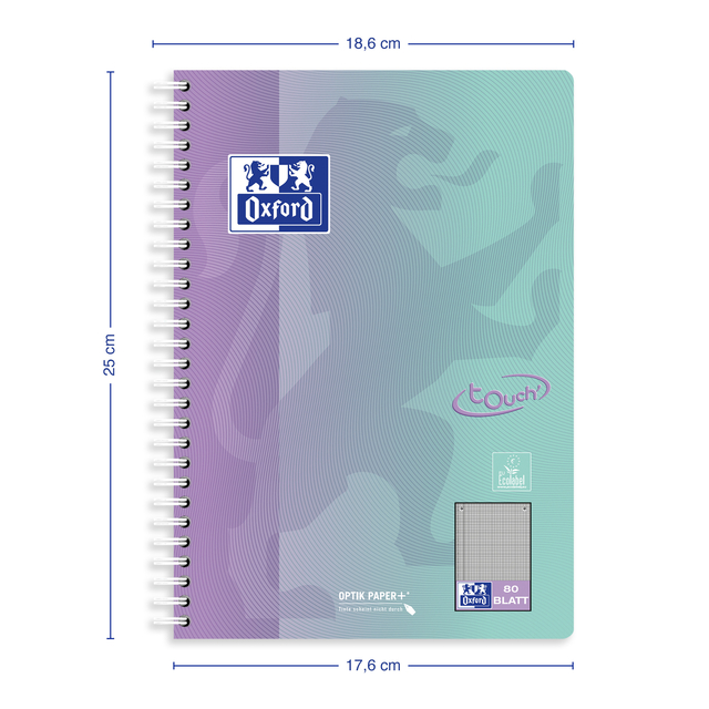 notebook, spiral notebook, college ruled, polypropylene cover, Oxford brand not allowed? avoid brands