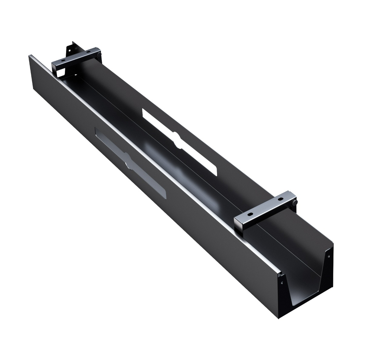 ERGO Kantelbare Kabelgoot 100 CM Zwart