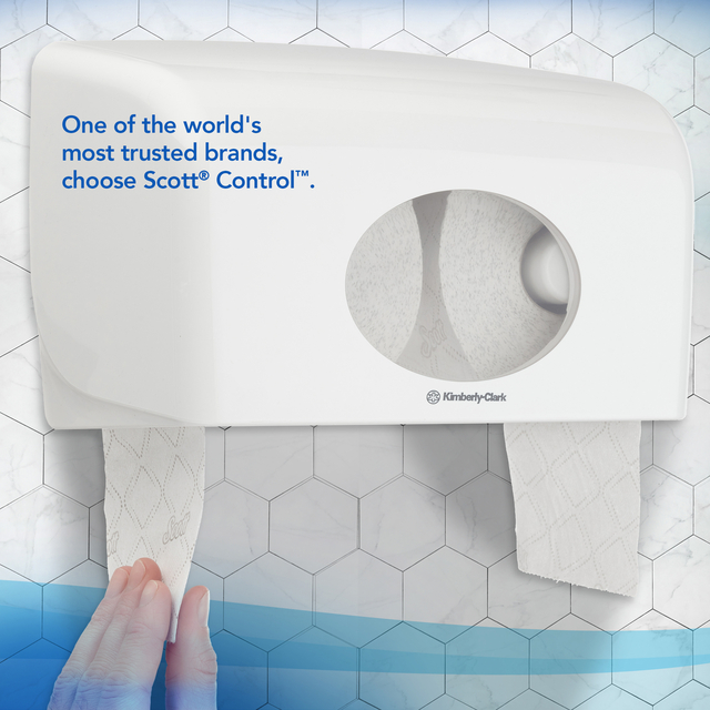 Toiletpapier Scott Control 3-laags 350vel wit 8518