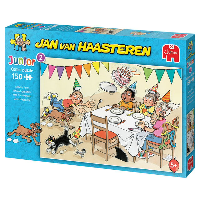 puzzel, Junior, tafel, verjaardag, dieren